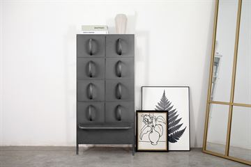 BLACK WEEK - Kommode m/9 skuffer 96x44x30 cm - Sort